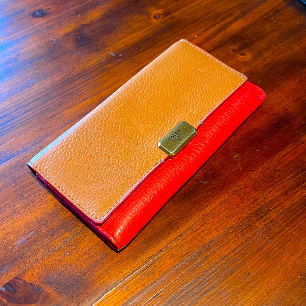 Fossil Wallet / Clutch In Camel - image 2